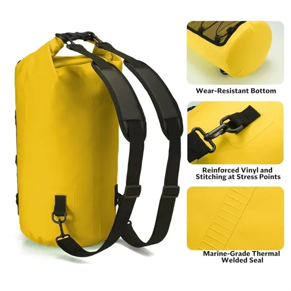Dry Bag Backpack for Beach Kayaking and Camping Essentials - Dry Bag Backpack for Beach Kayaking and Camping Essentials - Image 1 of 4