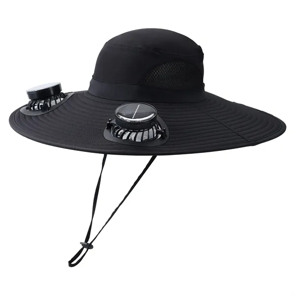 Sun Hat with 2 Solar Fan - Sun Hat with 2 Solar Fan - Image 4 of 7