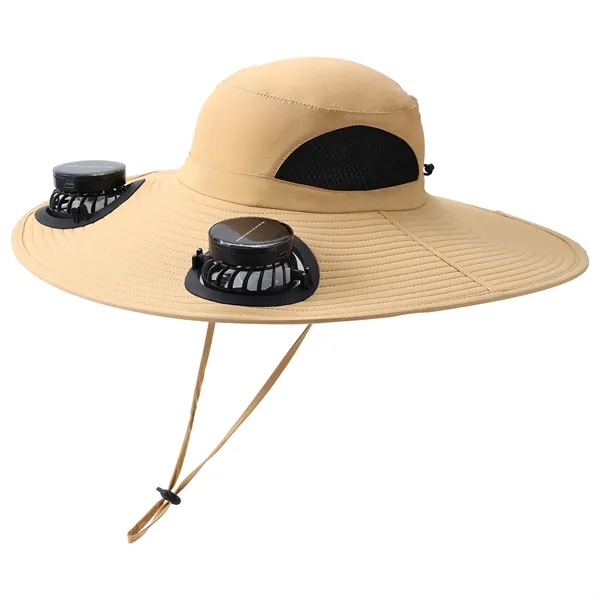 Sun Hat with 2 Solar Fan - Sun Hat with 2 Solar Fan - Image 5 of 7
