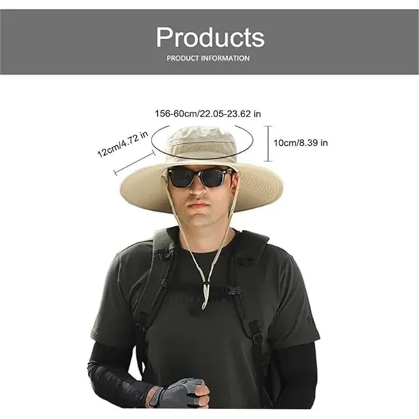 Sun Hat with 2 Solar Fan - Sun Hat with 2 Solar Fan - Image 7 of 7