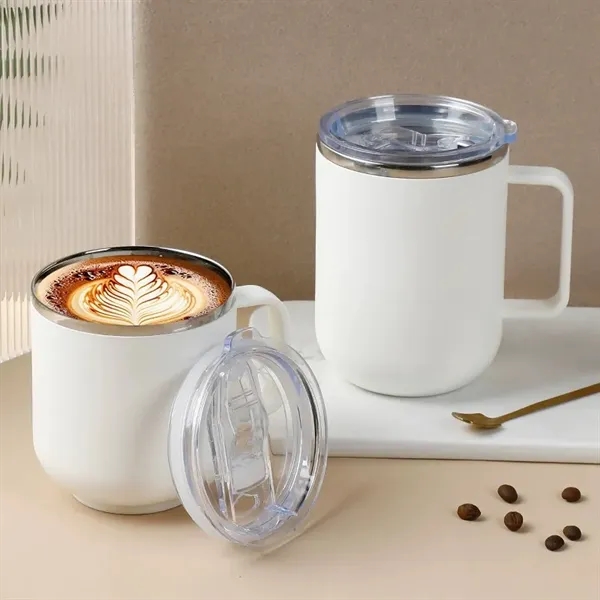Stainless Steel Coffee Mug With Lid 14 OZ - Stainless Steel Coffee Mug With Lid 14 OZ - Image 2 of 4