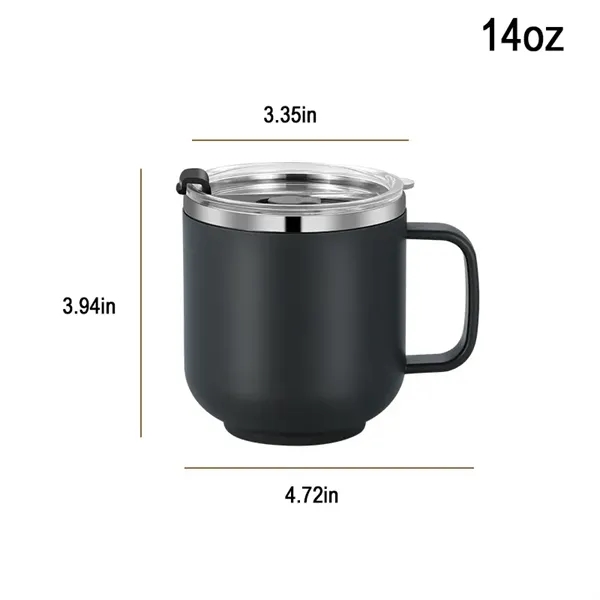 Stainless Steel Coffee Mug With Lid 14 OZ - Stainless Steel Coffee Mug With Lid 14 OZ - Image 3 of 4