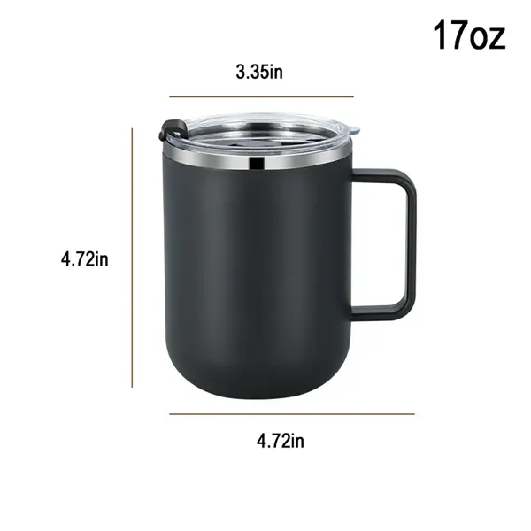 Stainless Steel Coffee Mug With Lid 14 OZ - Stainless Steel Coffee Mug With Lid 14 OZ - Image 4 of 4