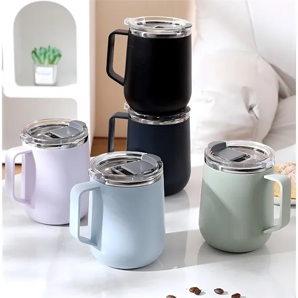 Insulated Coffee Mug with Lid and Handle 17oz - Insulated Coffee Mug with Lid and Handle 17oz - Image 1 of 3