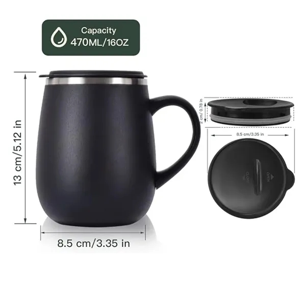 16 oz Insulated Coffee Tumbler - 16 oz Insulated Coffee Tumbler - Image 2 of 3
