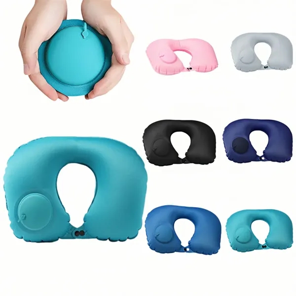 Milk Silk Inflatable Travel Neck Pillow - Milk Silk Inflatable Travel Neck Pillow - Image 0 of 4