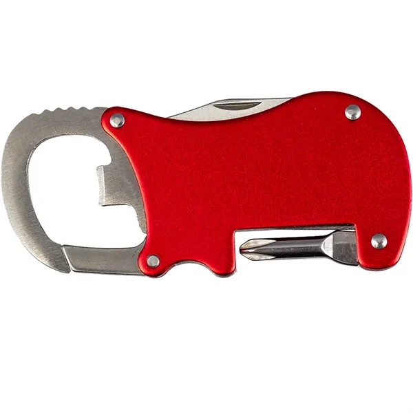 Bottle Opener Carabiner With Screwdriver & Knife - Bottle Opener Carabiner With Screwdriver & Knife - Image 1 of 5