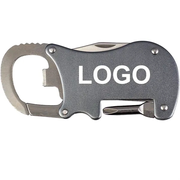 Bottle Opener Carabiner With Screwdriver & Knife - Bottle Opener Carabiner With Screwdriver & Knife - Image 2 of 5
