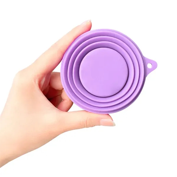 Folding Silicone Cup With Lids - Folding Silicone Cup With Lids - Image 2 of 10