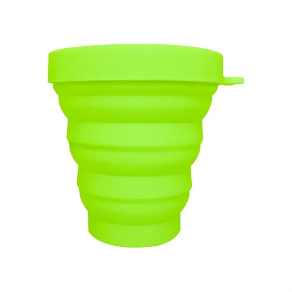 Folding Silicone Cup With Lids - Folding Silicone Cup With Lids - Image 3 of 10