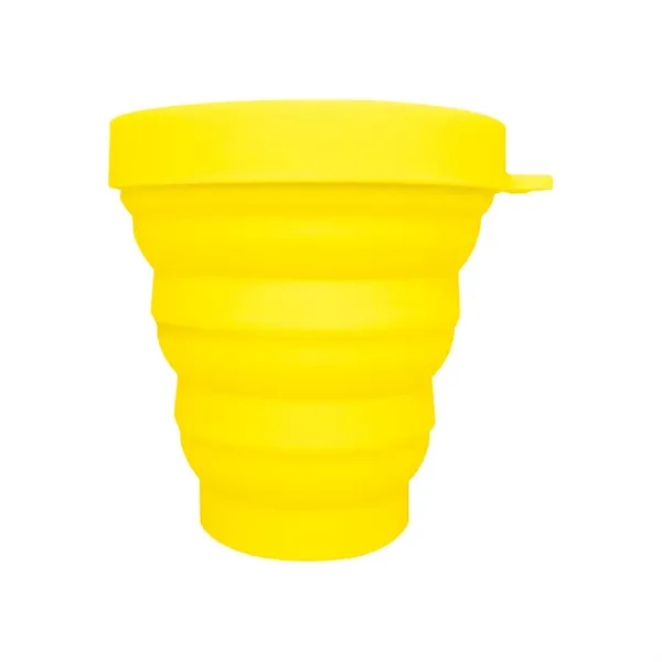 Folding Silicone Cup With Lids - Folding Silicone Cup With Lids - Image 5 of 10