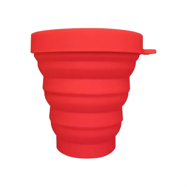 Folding Silicone Cup With Lids - Folding Silicone Cup With Lids - Image 6 of 10