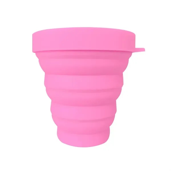Folding Silicone Cup With Lids - Folding Silicone Cup With Lids - Image 7 of 10