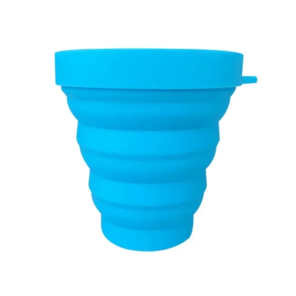 Folding Silicone Cup With Lids - Folding Silicone Cup With Lids - Image 9 of 10