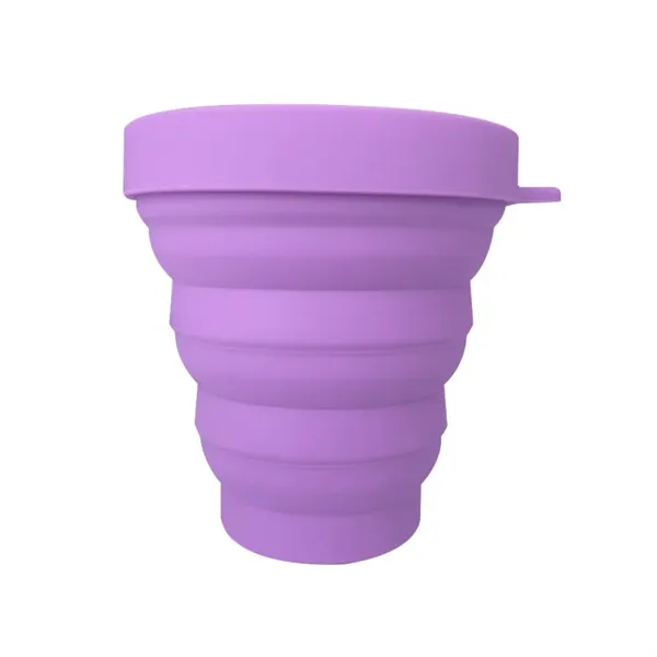 Folding Silicone Cup With Lids - Folding Silicone Cup With Lids - Image 10 of 10