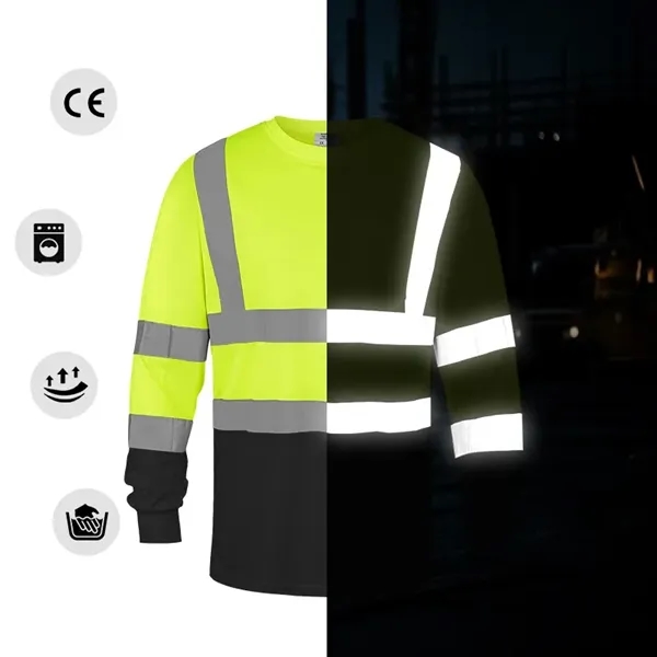 High Visibility Reflective Safety T-Shirt - High Visibility Reflective Safety T-Shirt - Image 0 of 5