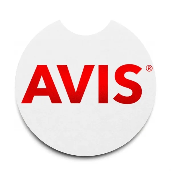 40 pt. Pulpboard Coaster, 2.5" Car, Foil Stamped - 40 pt. Pulpboard Coaster, 2.5" Car, Foil Stamped - Image 0 of 1