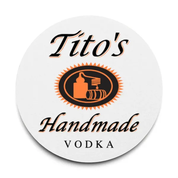 40 pt. Pulpboard Coaster, 3.5" Round - 40 pt. Pulpboard Coaster, 3.5" Round - Image 0 of 2