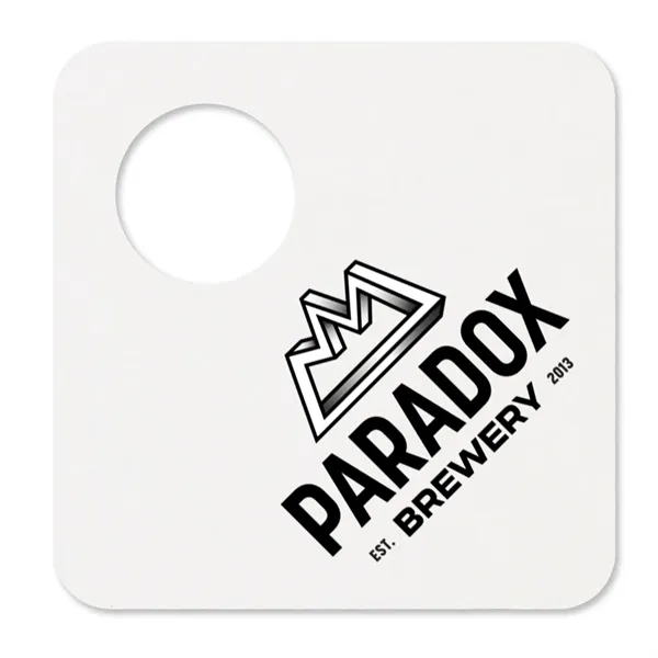 40 pt. Pulpboard Coaster, 4" Bottleneck - 40 pt. Pulpboard Coaster, 4" Bottleneck - Image 0 of 2