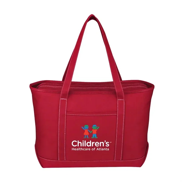 Full Color Large Starboard Cotton Canvas Tote Bag - Full Color Large Starboard Cotton Canvas Tote Bag - Image 3 of 6