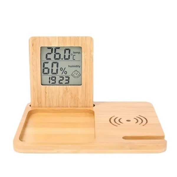 3-in-1 Wooden Desk Organizer - 3-in-1 Wooden Desk Organizer - Image 0 of 3