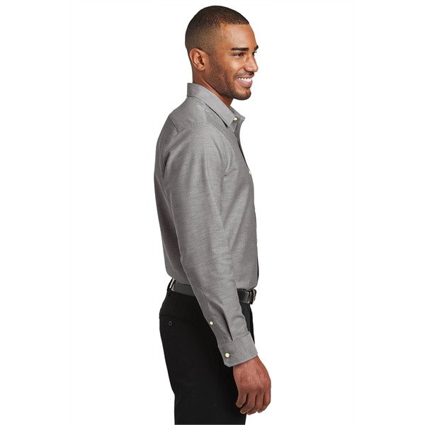 Port Authority Slim Fit SuperPro Oxford Shirt. - Port Authority Slim Fit SuperPro Oxford Shirt. - Image 6 of 20