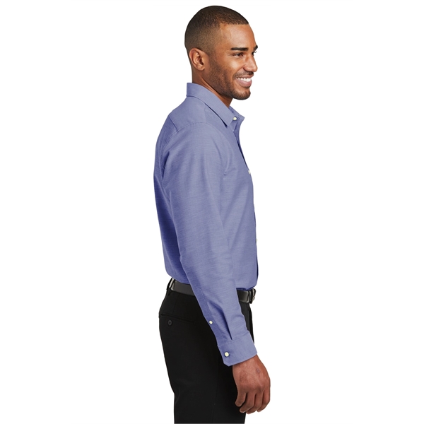 Port Authority Slim Fit SuperPro Oxford Shirt. - Port Authority Slim Fit SuperPro Oxford Shirt. - Image 9 of 20