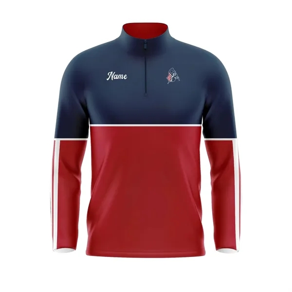 Full Dye Sub 1/4 Zip Pullover - Womens/Youth Girls - Full Dye Sub 1/4 Zip Pullover - Womens/Youth Girls - Image 0 of 1