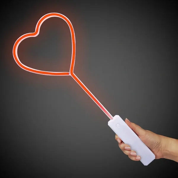 Red Heart Neon Wand - Red Heart Neon Wand - Image 2 of 5