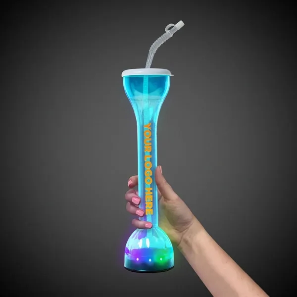 17oz Transparent LED Yard Glasses - 17oz Transparent LED Yard Glasses - Image 1 of 17