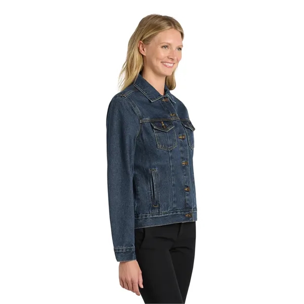 Port Authority Women's Denim Jacket. - Port Authority Women's Denim Jacket. - Image 3 of 4
