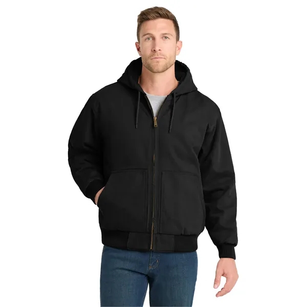 CornerStone Washed Duck Cloth Insulated Hooded Work Jacket. - CornerStone Washed Duck Cloth Insulated Hooded Work Jacket. - Image 1 of 19