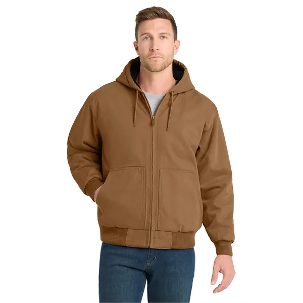 CornerStone Washed Duck Cloth Insulated Hooded Work Jacket. - CornerStone Washed Duck Cloth Insulated Hooded Work Jacket. - Image 5 of 19