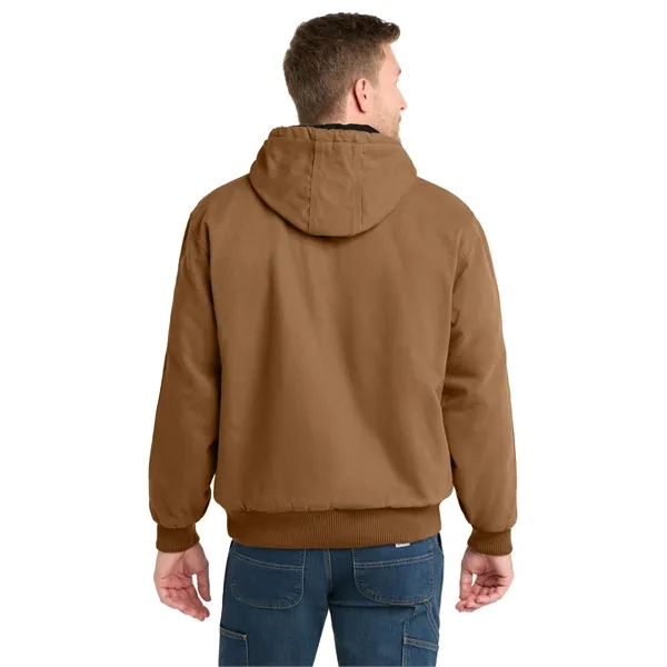 CornerStone Washed Duck Cloth Insulated Hooded Work Jacket. - CornerStone Washed Duck Cloth Insulated Hooded Work Jacket. - Image 6 of 19