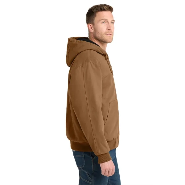 CornerStone Washed Duck Cloth Insulated Hooded Work Jacket. - CornerStone Washed Duck Cloth Insulated Hooded Work Jacket. - Image 7 of 19