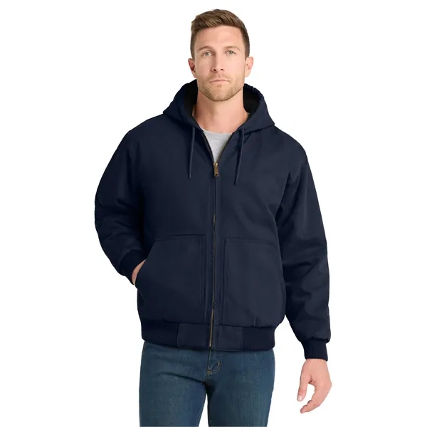 CornerStone Washed Duck Cloth Insulated Hooded Work Jacket. - CornerStone Washed Duck Cloth Insulated Hooded Work Jacket. - Image 9 of 19