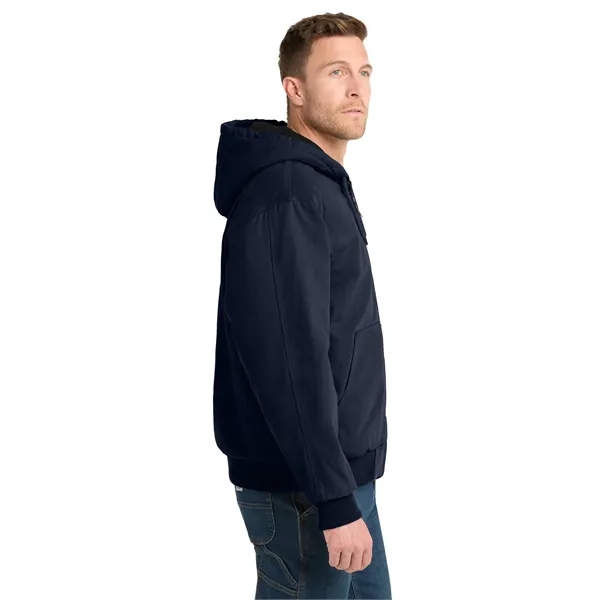 CornerStone Washed Duck Cloth Insulated Hooded Work Jacket. - CornerStone Washed Duck Cloth Insulated Hooded Work Jacket. - Image 11 of 19