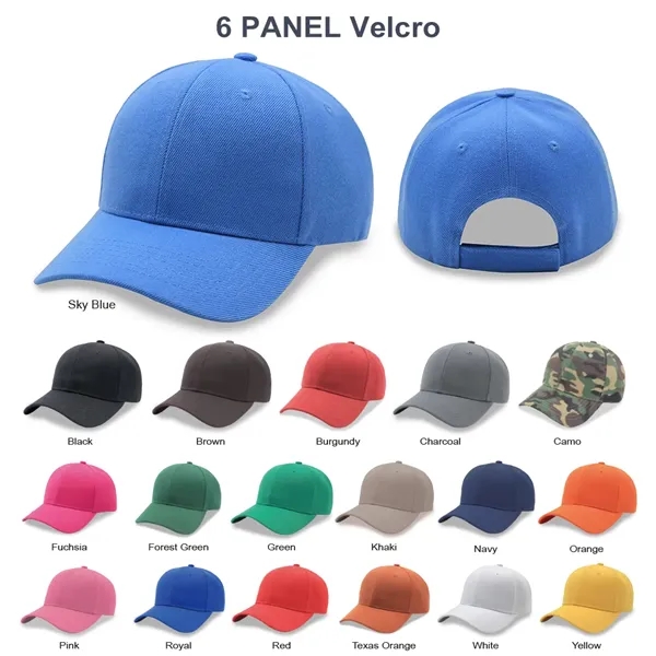 6 Panel Poly Twill Baseball Cap - 6 Panel Poly Twill Baseball Cap - Image 24 of 27