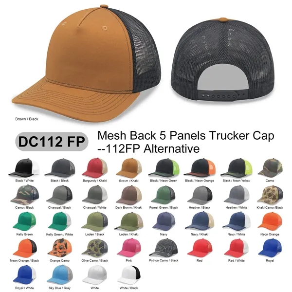 5 Panel 112FP Premier Trucker Cap - 5 Panel 112FP Premier Trucker Cap - Image 0 of 34