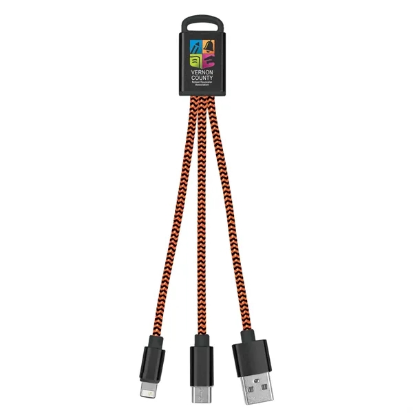 3-In-1 Braided Charging Buddy - 3-In-1 Braided Charging Buddy - Image 0 of 3