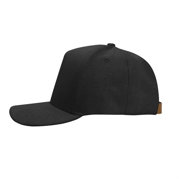 AWARE™ Recycled Cotton Cap with Leatherette Backstrap - AWARE™ Recycled Cotton Cap with Leatherette Backstrap - Image 1 of 4