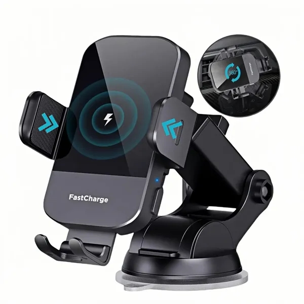 15W Auto Lock Wireless Car Charger Mount - 15W Auto Lock Wireless Car Charger Mount - Image 0 of 5