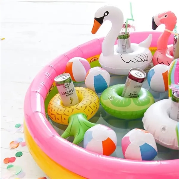 Inflatable Floating Drink Cup Holder - Inflatable Floating Drink Cup Holder - Image 5 of 7