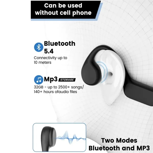 IPX8 Waterproof Bone Conduction Swimming Headphone - IPX8 Waterproof Bone Conduction Swimming Headphone - Image 1 of 6