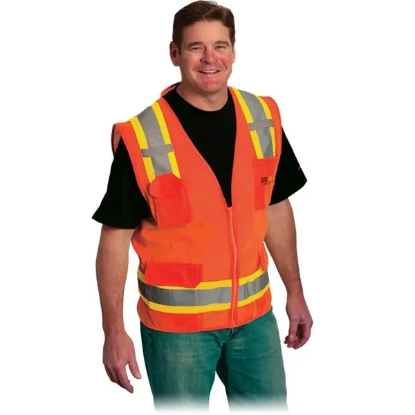 Custom Two Tone 6 Pocket Surveyors Vest