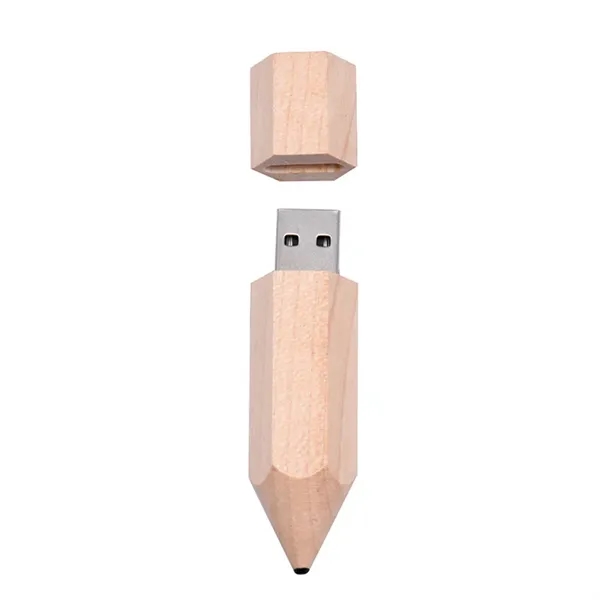 Eco-friendly Wooden Pencil shaped USB Flash Drive - Eco-friendly Wooden Pencil shaped USB Flash Drive - Image 0 of 0