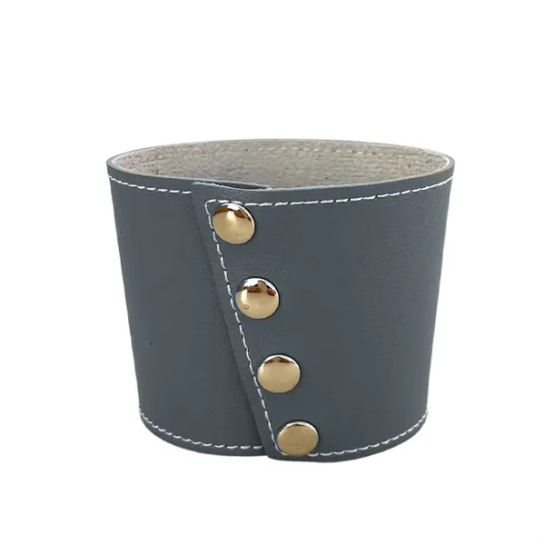 Heat-Resistant Pu Leather Beverage Sleeves - Heat-Resistant Pu Leather Beverage Sleeves - Image 1 of 8