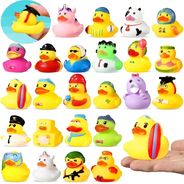 3'' Rubber Bath Toys Doctor Uniform Pirate Duck Ducking Kit - 3'' Rubber Bath Toys Doctor Uniform Pirate Duck Ducking Kit - Image 0 of 6