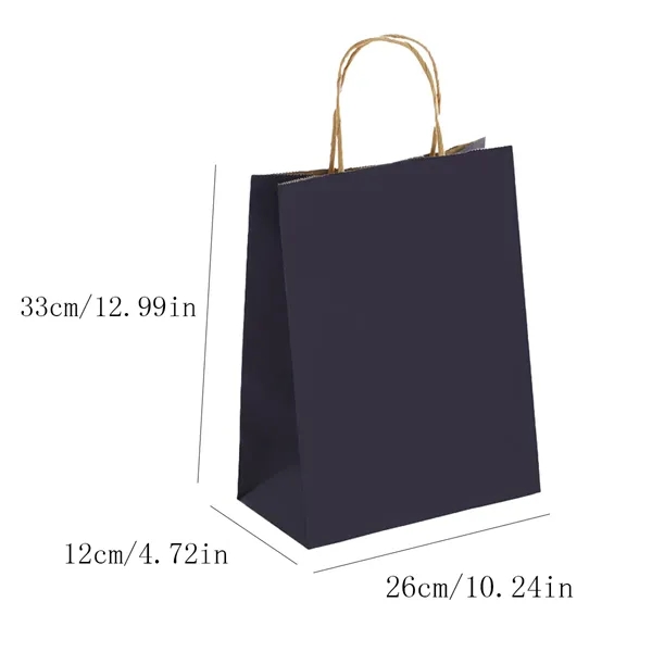 Portable Color Kraft Shopping Paper Bag With Handle - Portable Color Kraft Shopping Paper Bag With Handle - Image 1 of 3