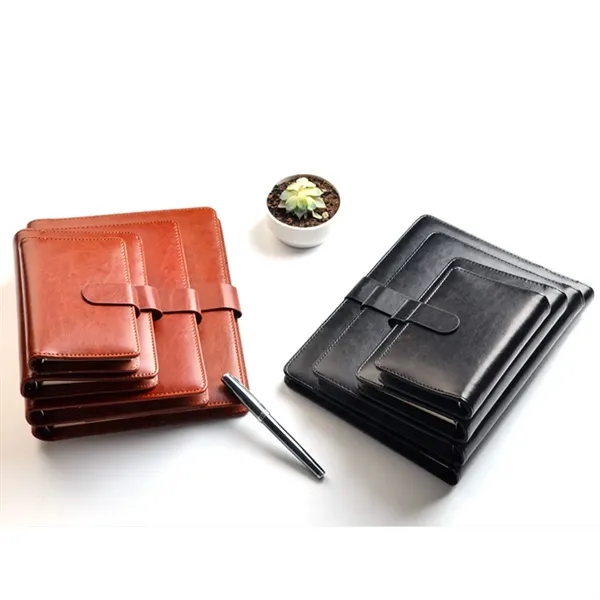PU Leather Organizer Pockets Binder Refillable Notebook - PU Leather Organizer Pockets Binder Refillable Notebook - Image 3 of 4